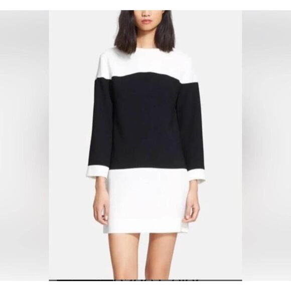 Kate Spade Women's Colorblock Delray Shift Dress Black White Size 6 - Picture 1 of 8